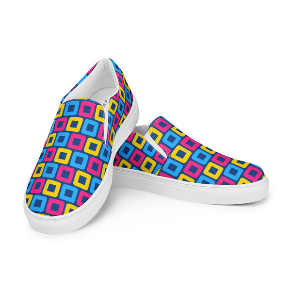 Pansexual Pride Casual Navy Slip-On Shoes