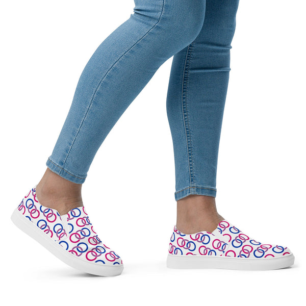 Bisexual Classic White Slip-On Shoes