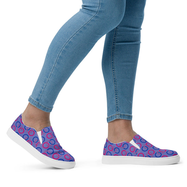 Bisexual Classic Blue Slip-On Shoes