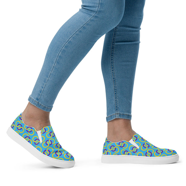 Intersex Pride Classic Blue Slip-On Shoes