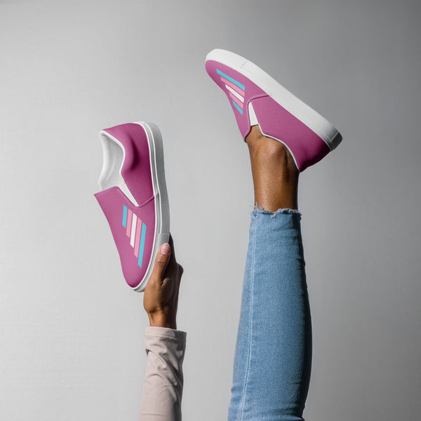 Transgender Pride Modern Pink Slip-On Shoes