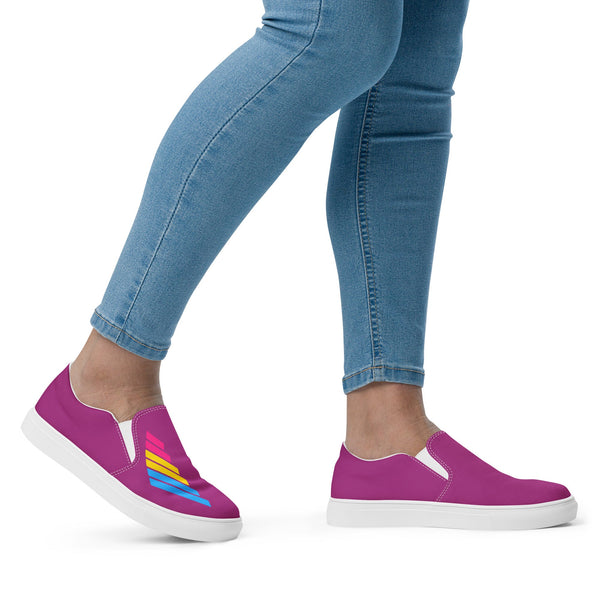 Pansexual Pride Modern Violet Slip-On Shoes