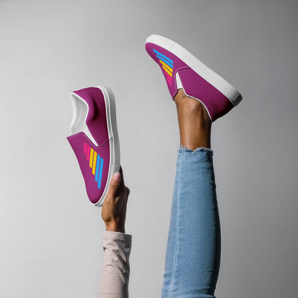 Pansexual Pride Modern Violet Slip-On Shoes