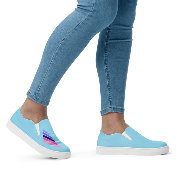 Omnisexual Pride Modern Blue Slip-On Shoes