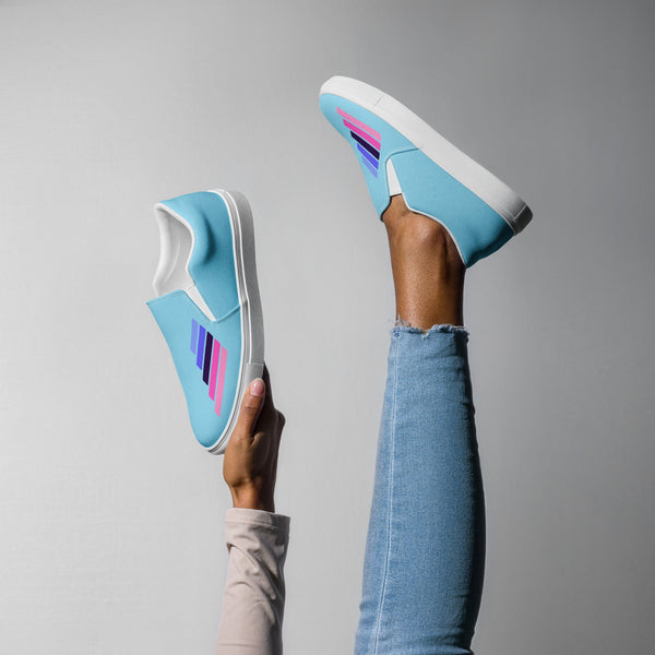 Omnisexual Pride Modern Blue Slip-On Shoes