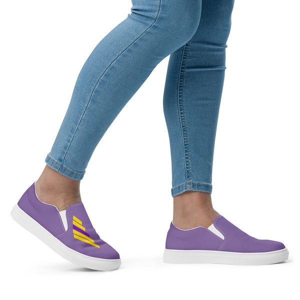 Intersex Pride Modern Purple Slip-On Shoes