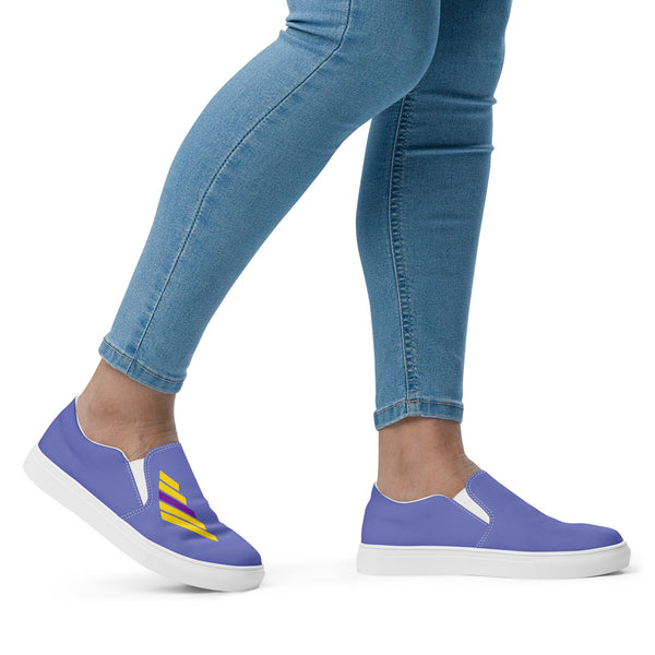 Intersex Pride Modern Blue Slip-On Shoes