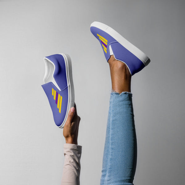 Intersex Pride Modern Blue Slip-On Shoes