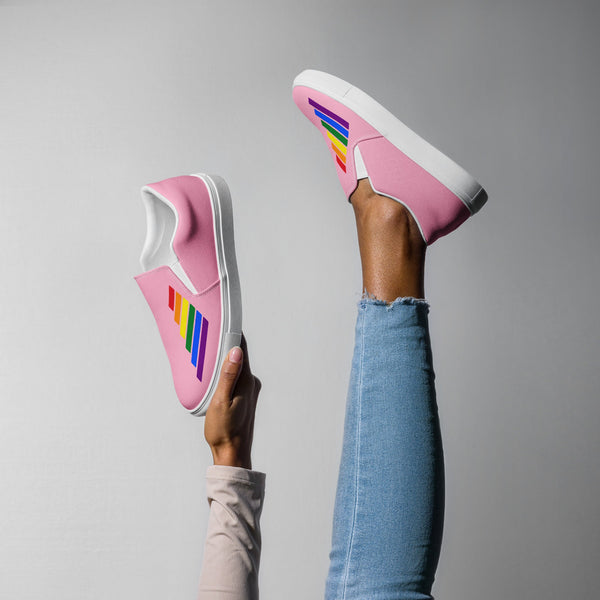 Gay Pride Modern Pink Slip-On Shoes