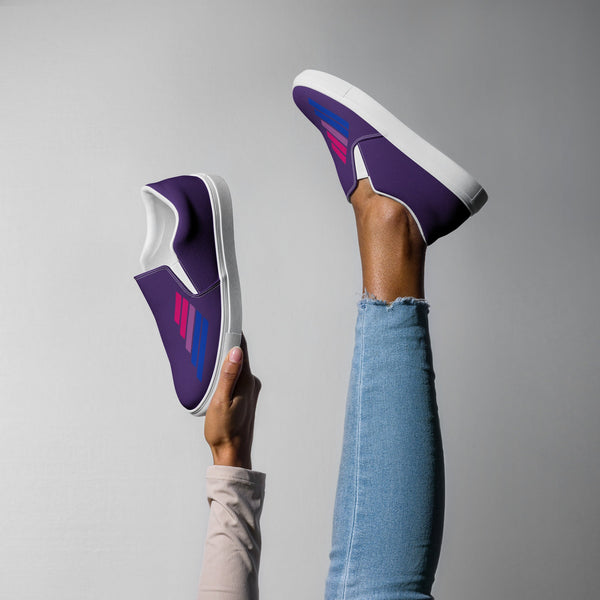 Bisexual Pride Modern Purple Slip-On Shoes