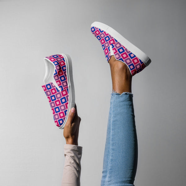 Bisexual Pride Casual Pink Slip-On Shoes