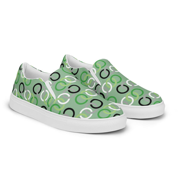 Aromantic Classic Green Slip-On Shoes