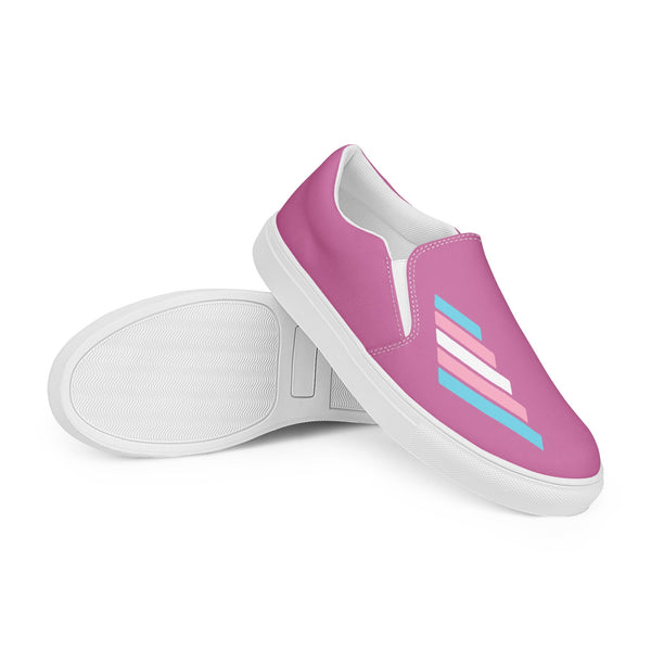 Transgender Pride Modern Pink Slip-On Shoes