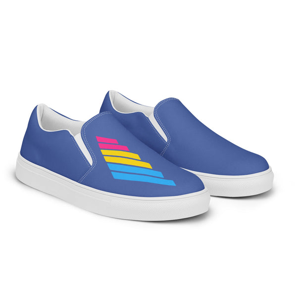 Pansexual Pride Modern Blue Slip-On Shoes