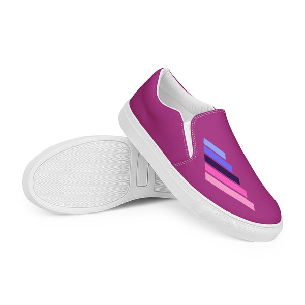 Omnisexual Pride Modern Violet Slip-On Shoes