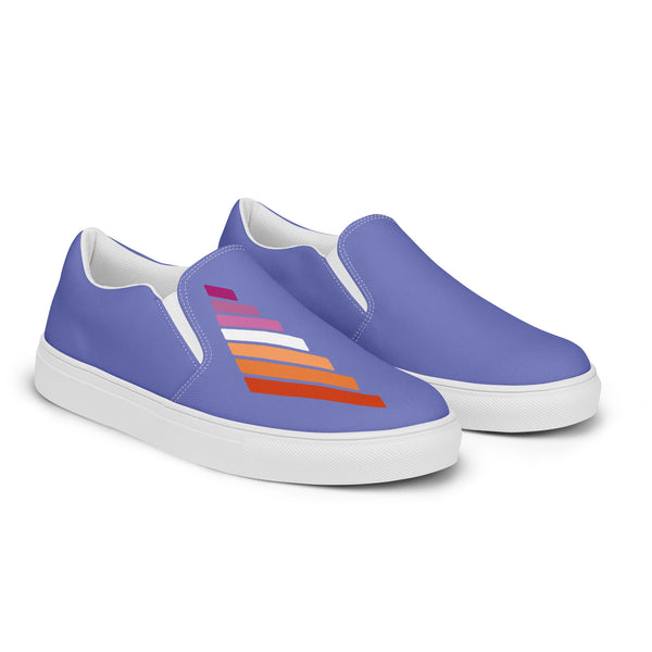 Lesbian Pride Modern Purple Slip-On Shoes