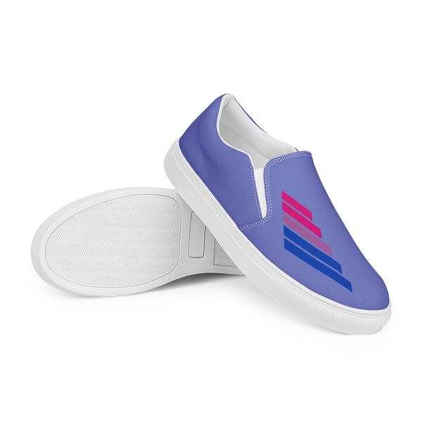 Bisexual Pride Modern Blue Slip-On Shoes