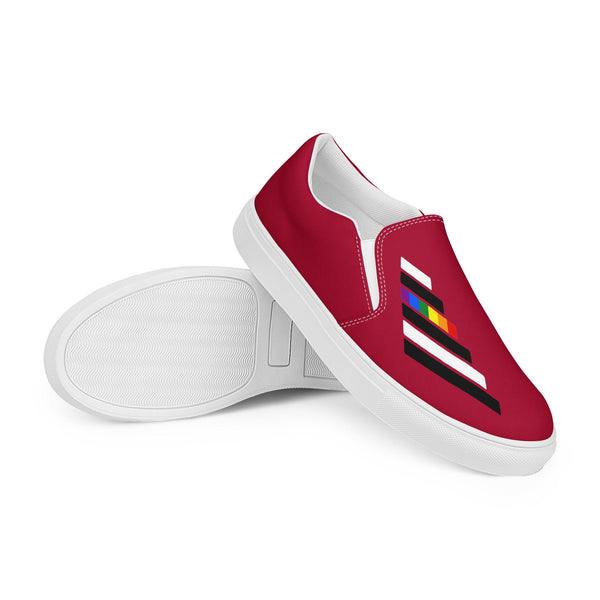 Ally Pride Modern Red Slip-On Shoes