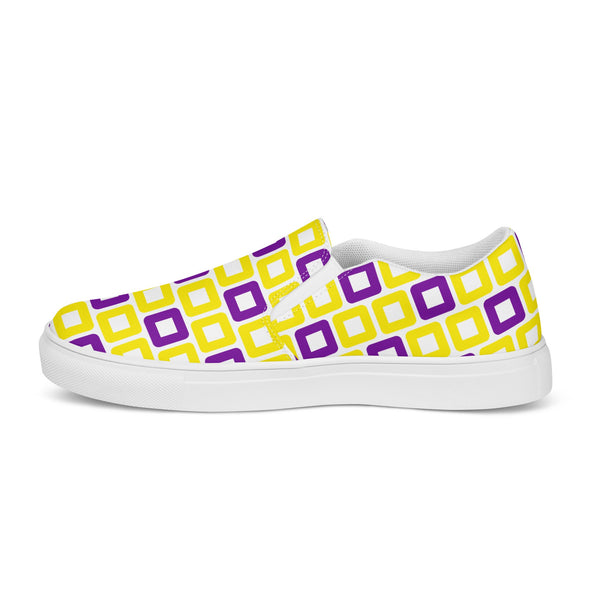 Intersex Pride Casual White Slip-On Shoes