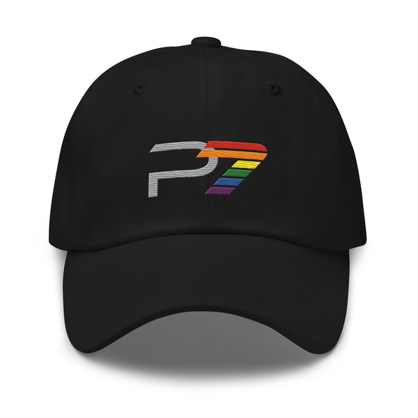 P7 Gay Pride 7 Rainbow Colors Embroidered Unisex Baseball Hat