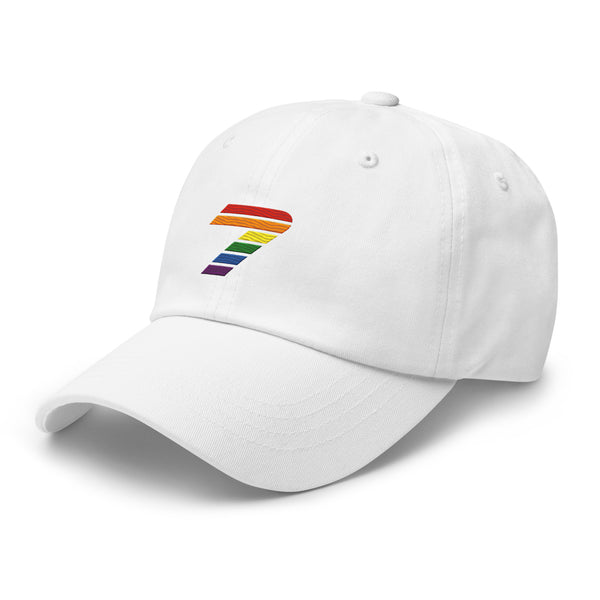 7 Gay Pride 7 Rainbow Colors Embroidered Unisex Baseball Hat