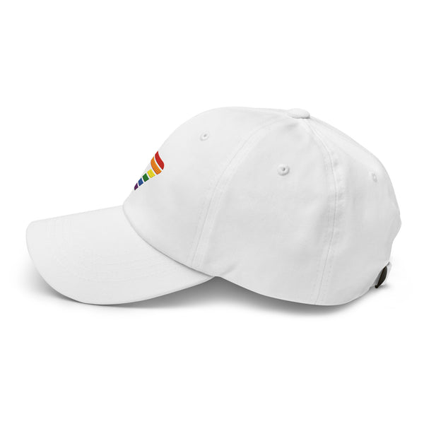 7 Gay Pride 7 Rainbow Colors Embroidered Unisex Baseball Hat