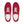 Laden Sie das Bild in den Galerie-Viewer, Gay Pride 7 Rainbow Stripes Red Lace-up Men&#39;s Shoes
