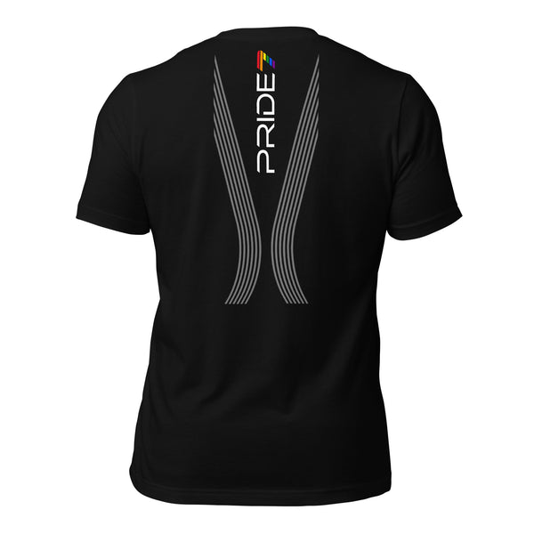 Gay Pride 7 Wings Back Graphic Unisex T-shirt