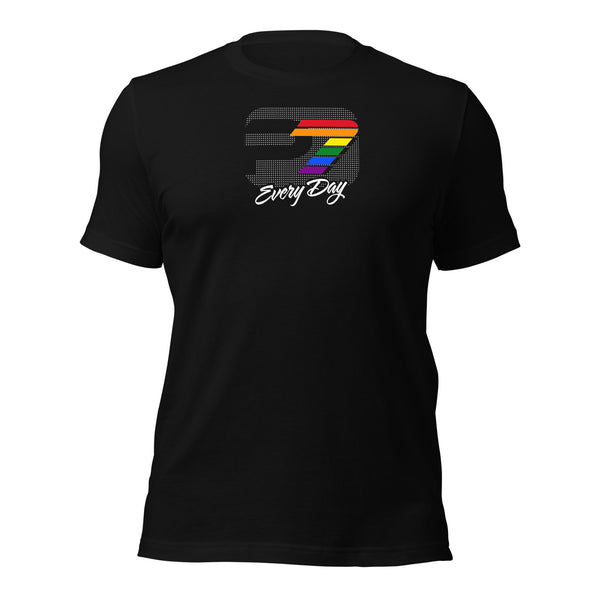 Gay Pride P7 Every Day Transparent Graphic Unisex T-shirt