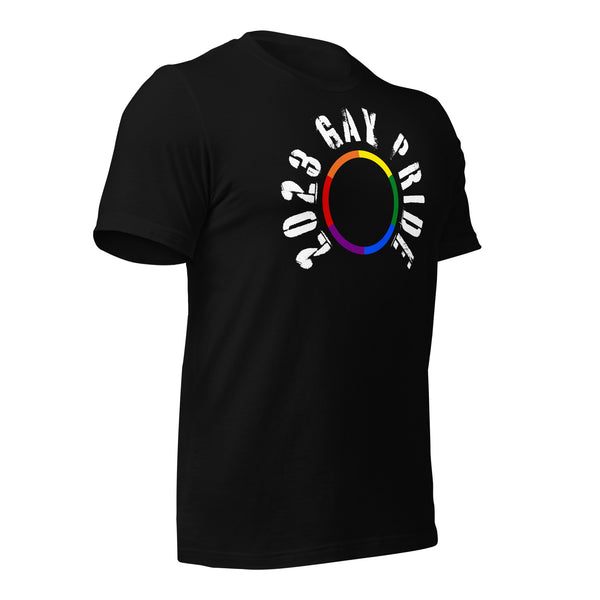 2023 Gay Pride White Circle Letters T-shirt
