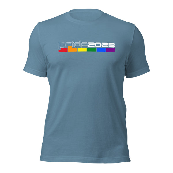 Gay Pride 2023 Horizontal White Letters T-shirt