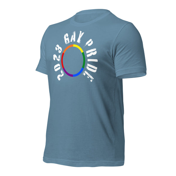 2023 Gay Pride White Circle Letters T-shirt