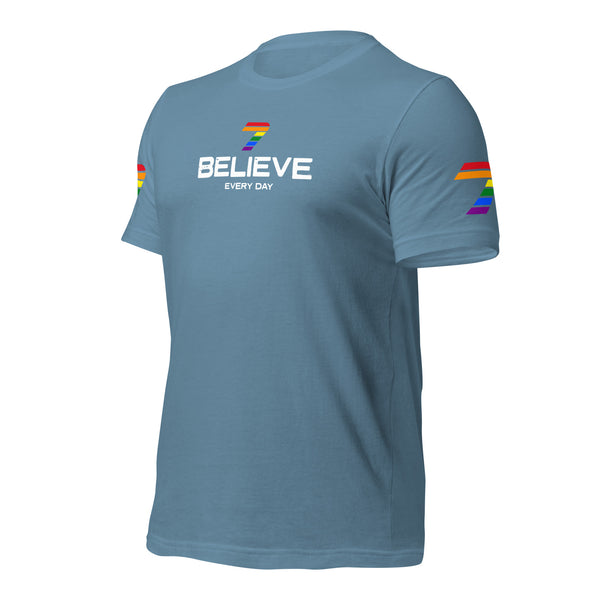Believe Gay Pride Unisex T-shirt