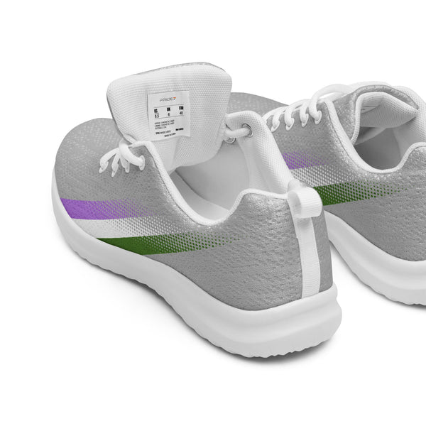 Genderqueer Pride Colors Original Gray Athletic Shoes
