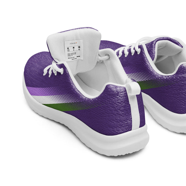 Genderqueer Pride Colors Original Purple Athletic Shoes