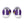 Cargar imagen en el visor de la galería, Intersex Pride Colors Original Purple Athletic Shoes
