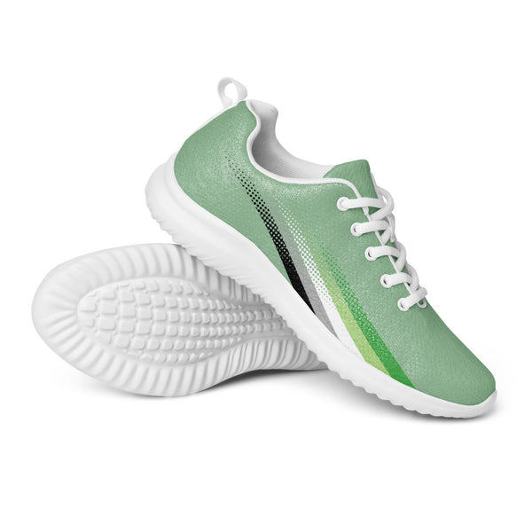 Aromantic Pride Colors Original Green Athletic Shoes