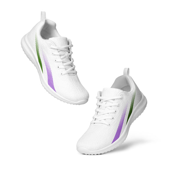 Genderqueer Pride Colors Original White Athletic Shoes