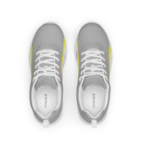 Non-Binary Pride Colors Original Gray Athletic Shoes