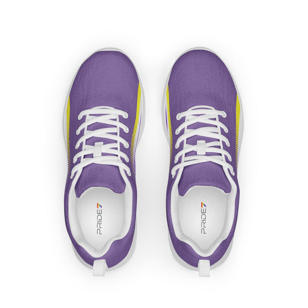 Non-Binary Pride Colors Original Purple Athletic Shoes