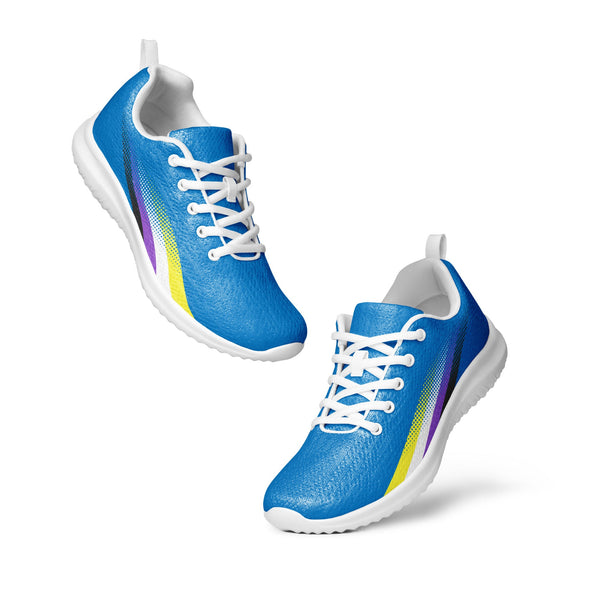 Non-Binary Pride Colors Original Blue Athletic Shoes