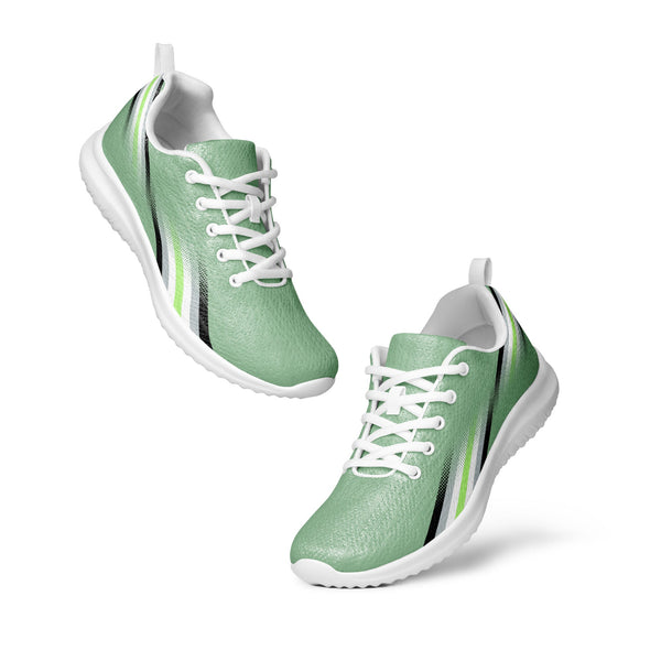 Modern Agender Pride Green Athletic Shoes