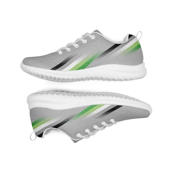 Modern Aromantic Pride Gray Athletic Shoes
