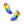 Load image into Gallery viewer, Gay Pride Colors Athletic Shoes
