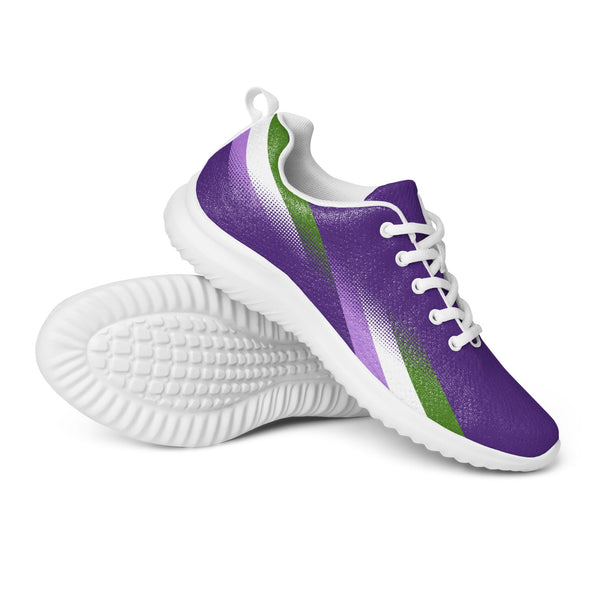 Modern Genderqueer Pride Purple Athletic Shoes