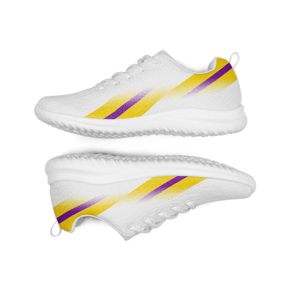 Modern Intersex Pride White Athletic Shoes
