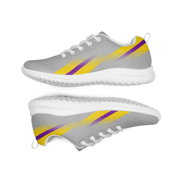 Modern Intersex Pride Gray Athletic Shoes
