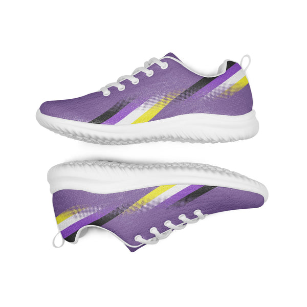 Modern Non-Binary Pride Purple Athletic Shoes