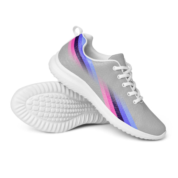 Modern Omnisexual Pride Gray Athletic Shoes