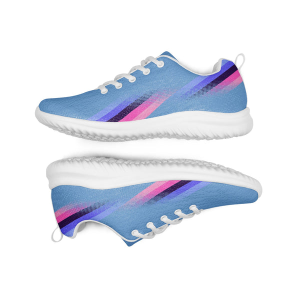 Modern Omnisexual Pride Blue Athletic Shoes